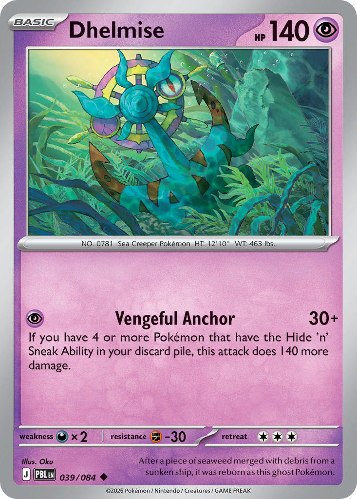 Dhelmise showcase card