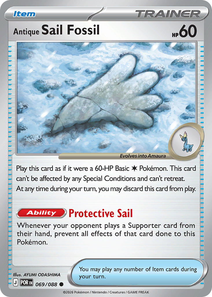 Antique Sail Fossil card art