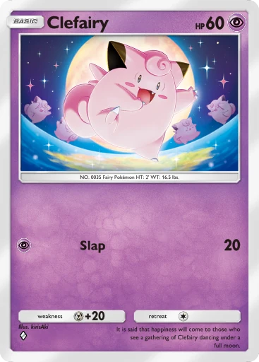 Clefairy card art