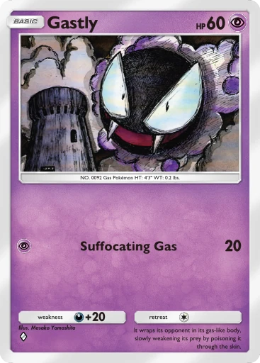 Gastly card art