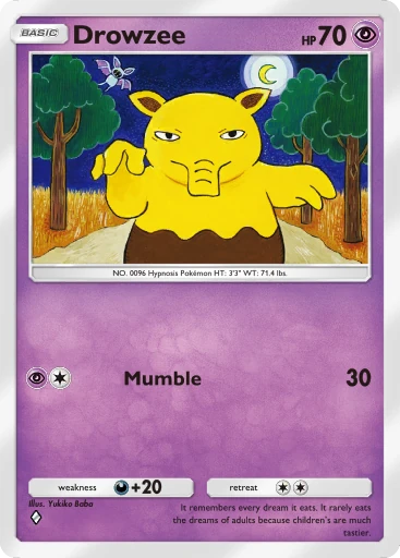 Drowzee card art
