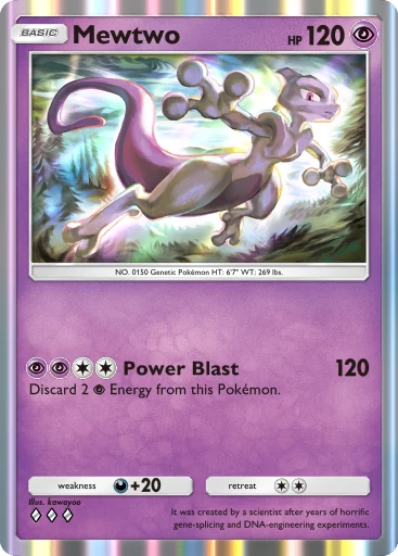 Mewtwo card art