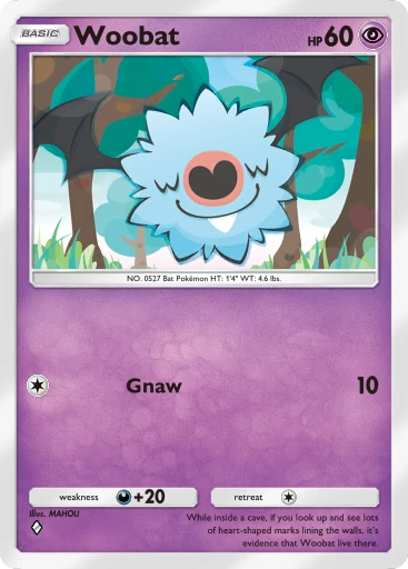 Woobat card art