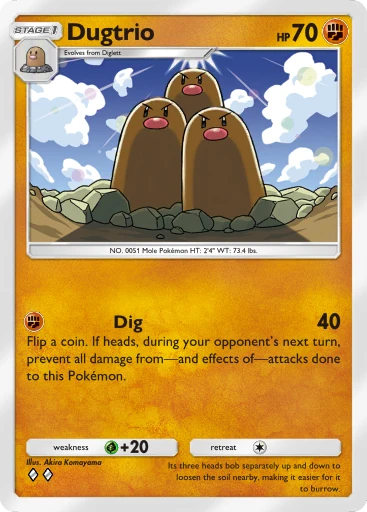 Dugtrio card art