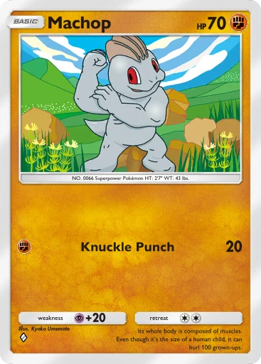 Machop card art