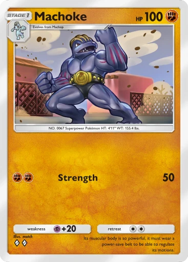Machoke card art