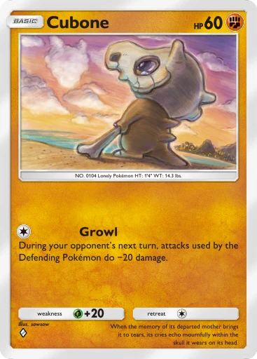 Cubone card art