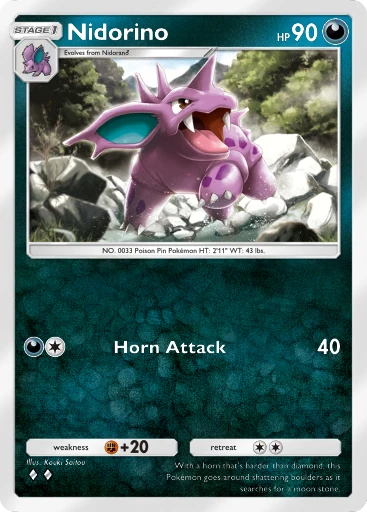 Nidorino card art