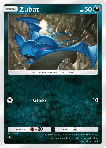 Zubat card art