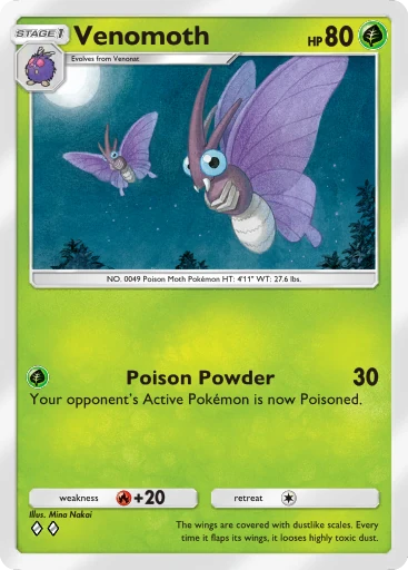 Venomoth card art