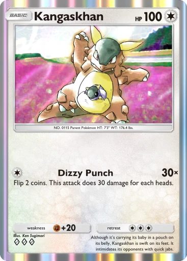 Kangaskhan card art