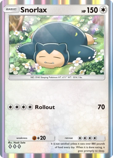Snorlax card art