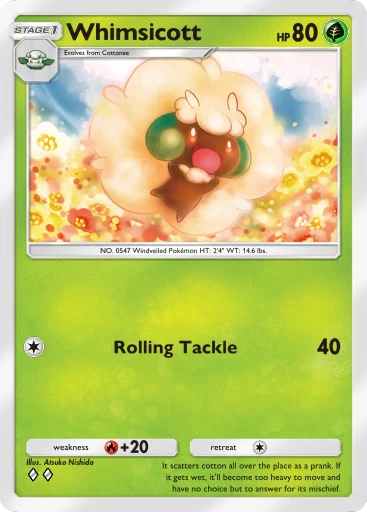 Whimsicott card art