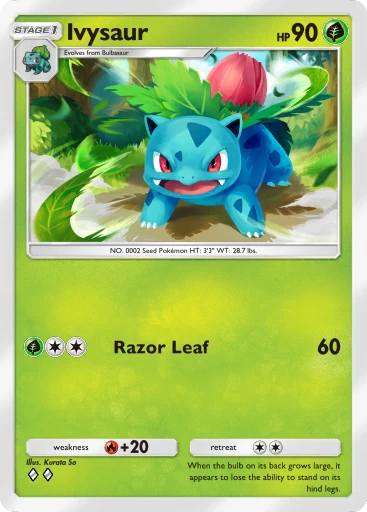 Ivysaur card art