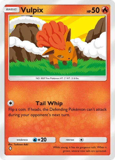Vulpix card art
