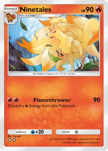 Ninetales card art