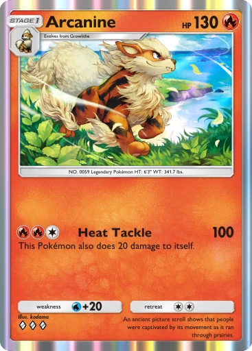 Arcanine card art