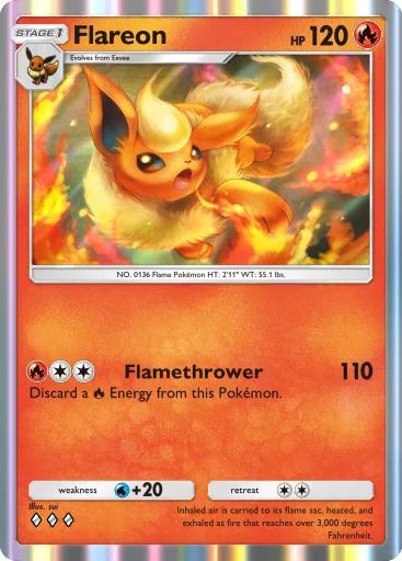 Flareon card art