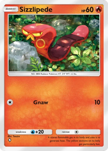 Sizzlipede card art