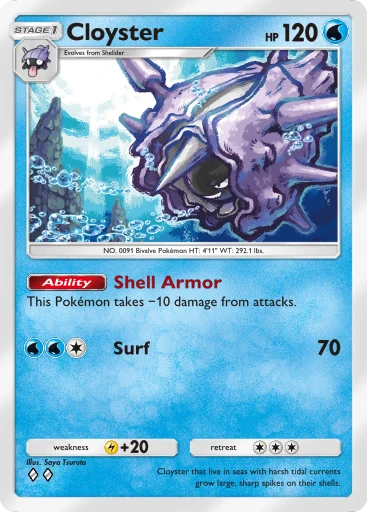 Cloyster card art