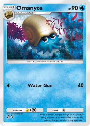 Omanyte card art