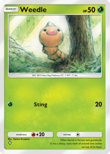 Weedle card art