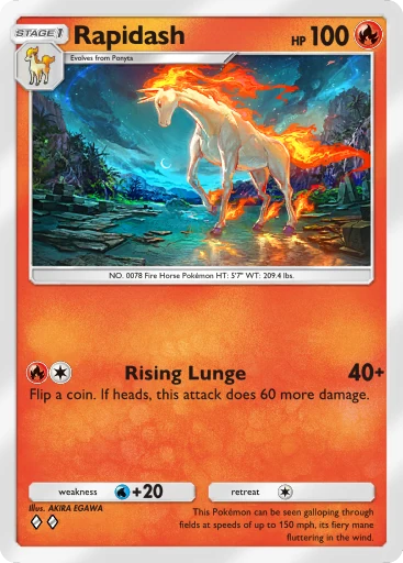 Rapidash card art