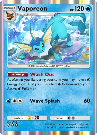 Vaporeon card art