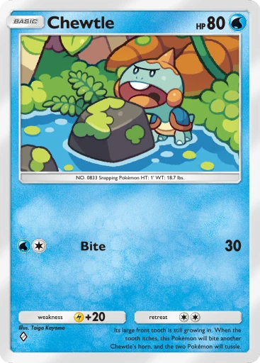 Chewtle card art