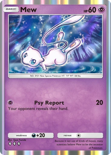 Mew card art