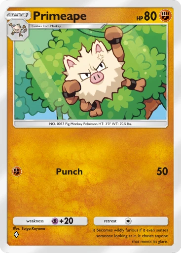 Primeape card art