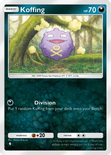 Koffing card art