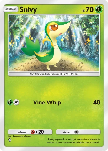 Snivy card art