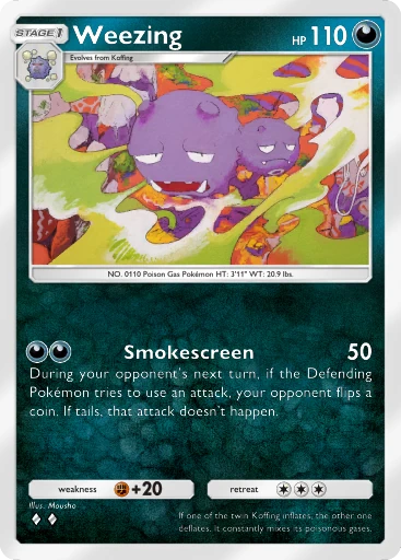 Weezing card art