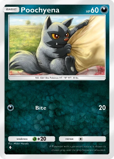 Poochyena card art
