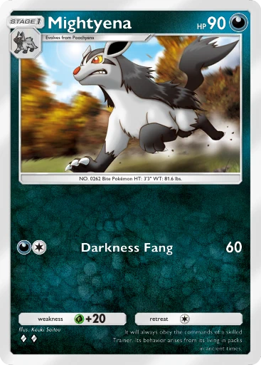 Mightyena card art