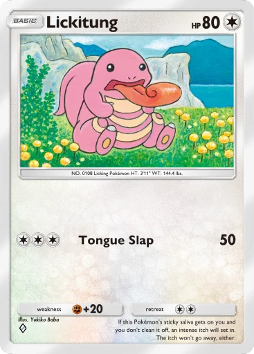 Lickitung card art