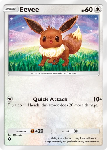 Eevee card art