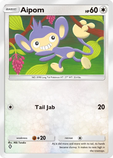 Aipom card art