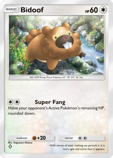 Bidoof card art