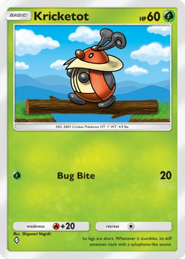 Kricketot card art