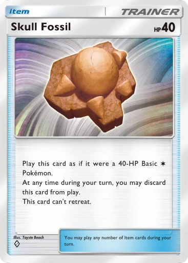 Skull Fossil card art