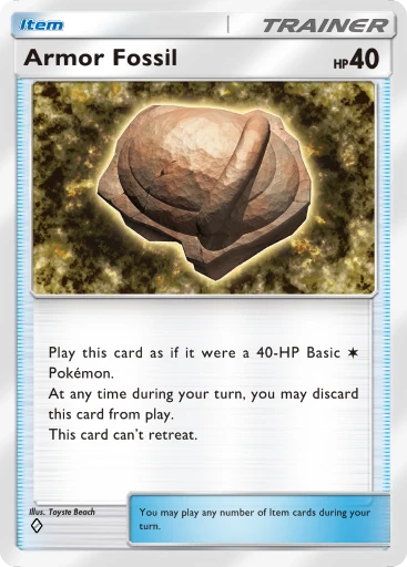 Armor Fossil card art