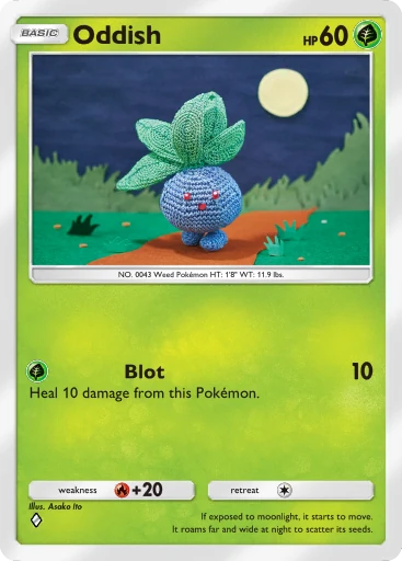 Oddish card art