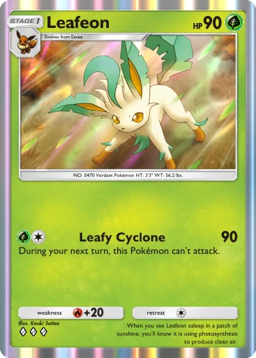 Leafeon card art