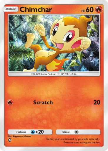 Chimchar card art