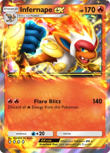 Infernape card art