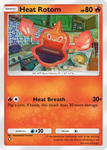 Heat Rotom card art