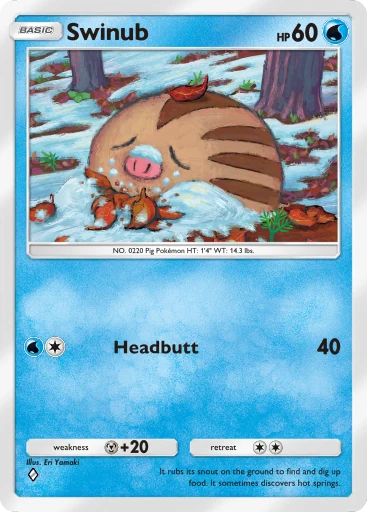 Swinub card art