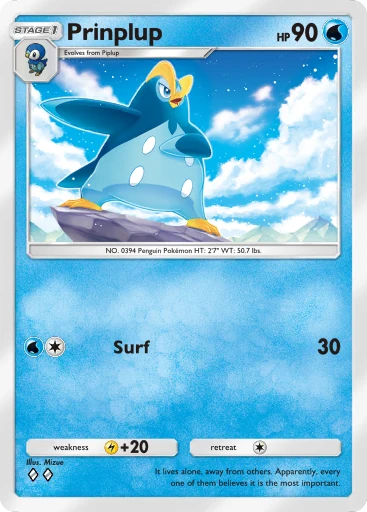 Prinplup card art